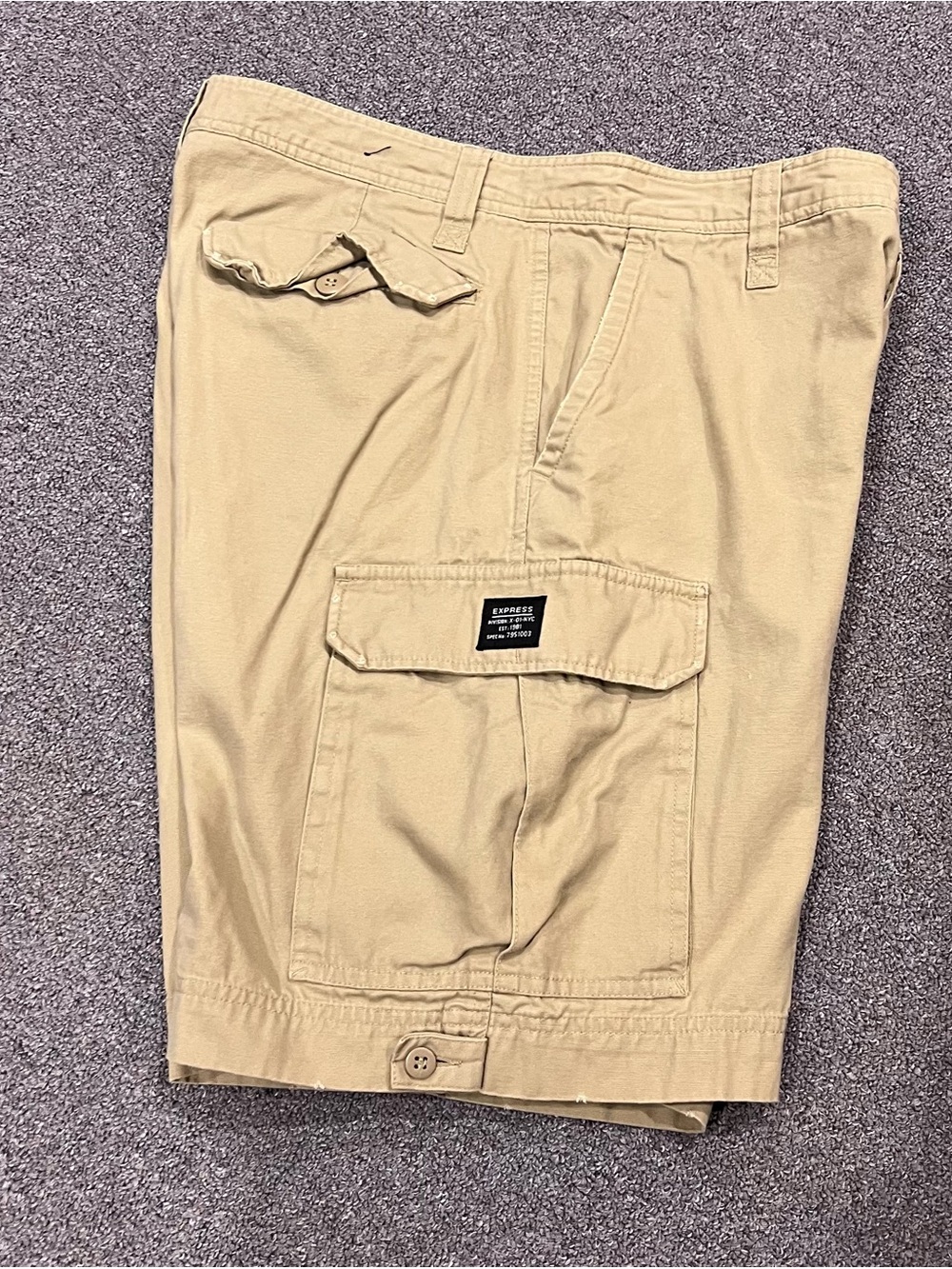 Express Men's Tan Cargo Shorts